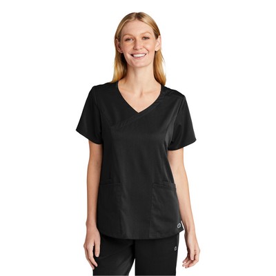 WonderWink Women's Premiere Flex™ Mock Wrap Top