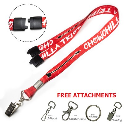 USA Made Lanyard w/Safety Breakaway