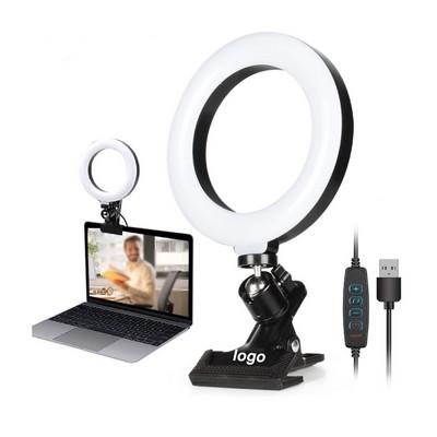 6'' Ring Lamp With Clip