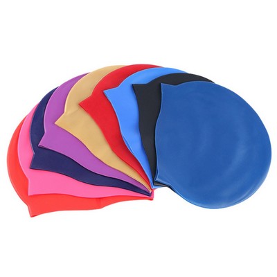 Swim Caps, Silicone Waterproof Comfy Bathing Cap Swimming Hat