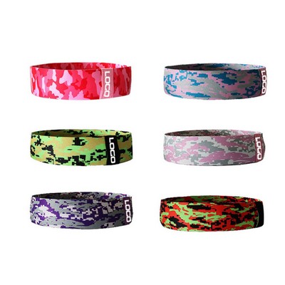 3 Piece Set Camo Resistance Bands For Booty Exercise