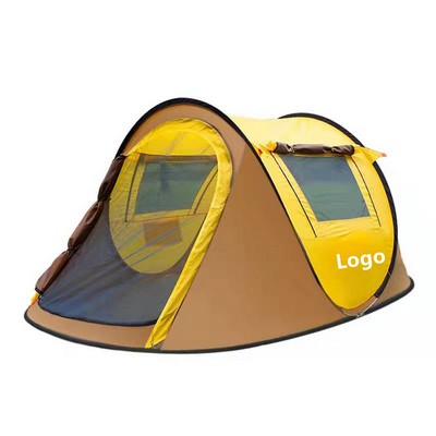 4 Person Easy Pop Up Tent Automatic Set up Waterproof Family Tent with Carry Bag