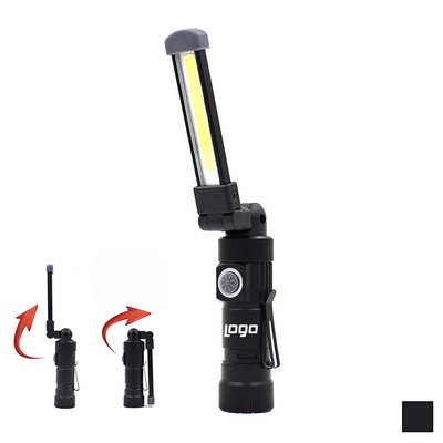 Rechargeable Rotatable COB Lamp/Work Flashlight