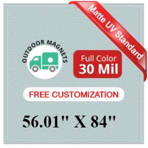 56.01 to 84 Square Inches Outdoor Magnets - 30 Mil