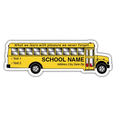 Magnet - School Bus Shape (5.25x1.75) - 30 Mil