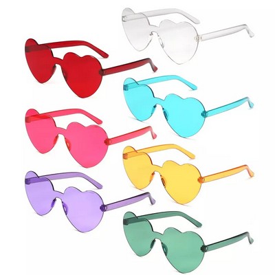 Fashion Candy Color Heartsharp Sunglasses