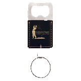 Rectangle Black/Gold Leatherette Bottle Opener Keychain