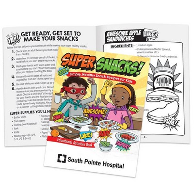 Personalized Super Snacks! Simple, Healthy Snack Recipes For Kids Educational Activities Book