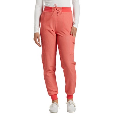 White Cross V Tess Women's Jogger Scrub Pants