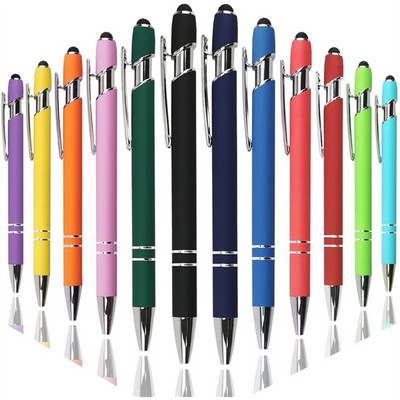 Metal Soft Touch Stylus Ballpoint Pen