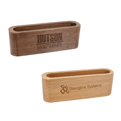 1.5" x 4.5" Wooden Business Card Holder