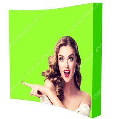 8ft Curve Pop up Trade show display