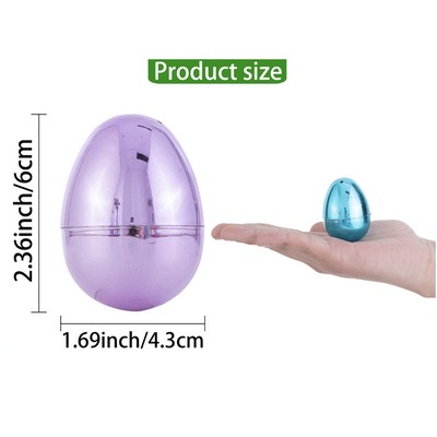 Colorful Glitter Eggs Plastic Purple Egg Easter Egg Filling Treats and Party Favor