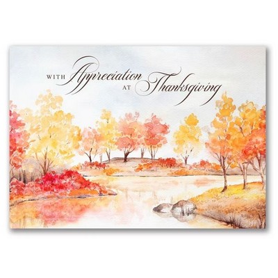 Watercolor Thanksgiving Card