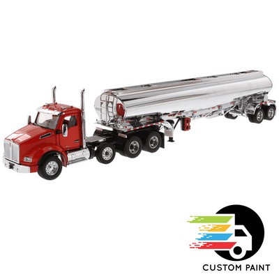 1:50 Kenworth T880S SBFA Tandem with Pusher Axle Day Cab with Heil FD9300/DT-C4 Petroleum Trailer