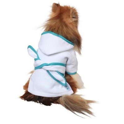 Dog Bathrobe Hooded Bath Towel