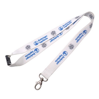 1/2" Full Color heavy duty lanyards with safety release