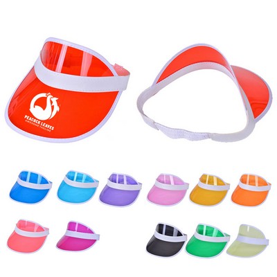 Unisex Iridescent Colored Sun Visor