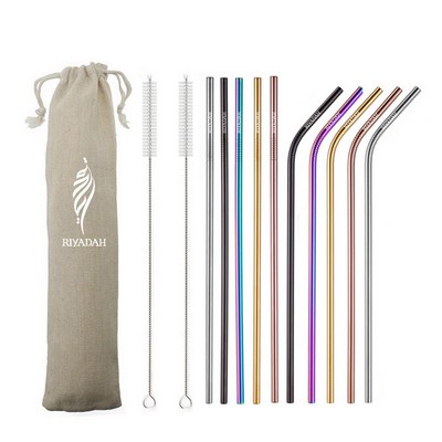 Stainless Steel Straw Set w/Pouch