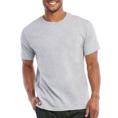 Men's Crew Neck T-Shirts - X-Large, Heather Grey (Case of 10)