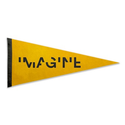 4"X10" Acrylic Stiff Felt Pennant without Pole