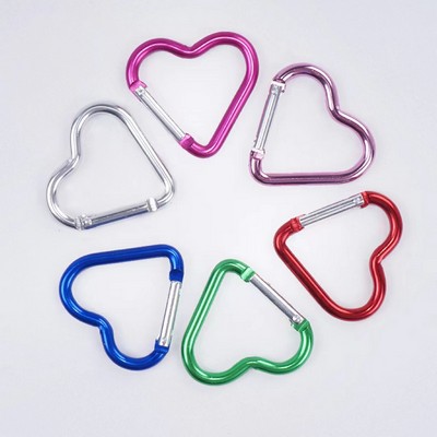 1.73"*1.61" Heart-shaped Carabiner