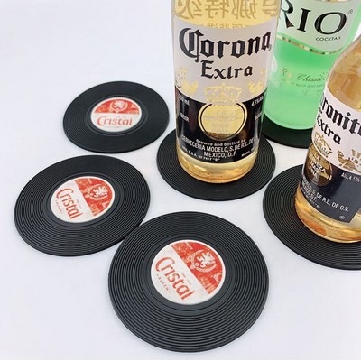 PVC Record Disk Coasters Record Cup Coasters