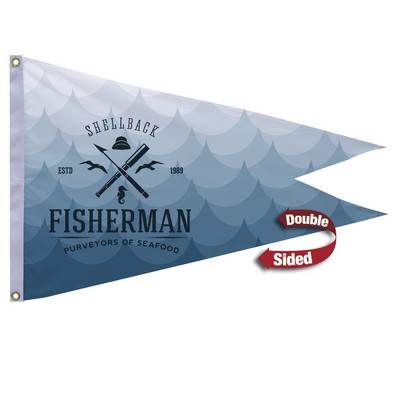 2' x 3' Polyester Burgee Flag Double-Sided