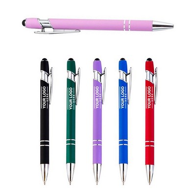 Engraved Ellipse Softy Stylus Metal Pen