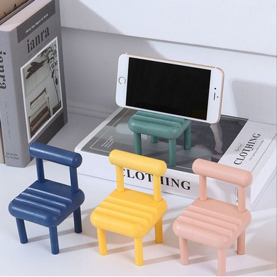 2 1/3" Creative Desk Ornament Chair Shape Mobile Phone Stand