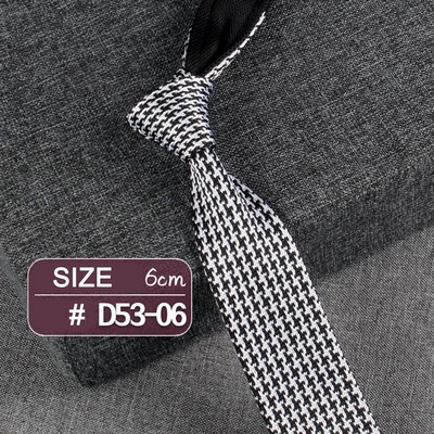 #6 Casual Style Knitted Narrow Men Tie Polyester Woven Collar Tie