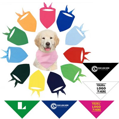 Sublimated Full Color Triangle Dog Collar Bandana