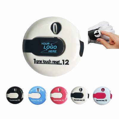 Golf Hat Clip with Ball Marker and Score Counter