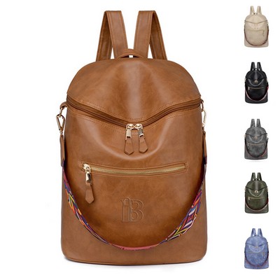 PU Leather Fashion Lady Backpack