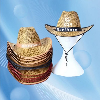 Western Style Straw Rancher Hat for Classic Western Wear