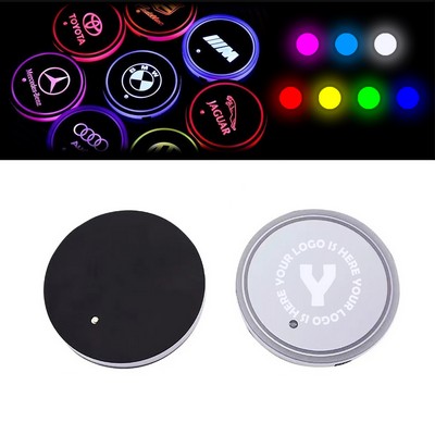 7 Colors Round Led Glowing Coaster