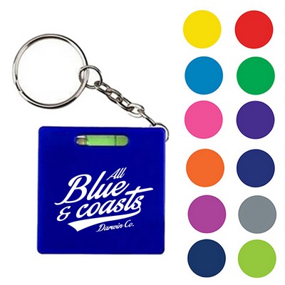 Key Chain with Square Tape Measure