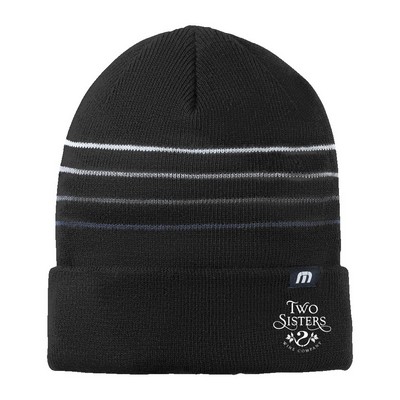 TravisMathew Striped Cuffed Beanie