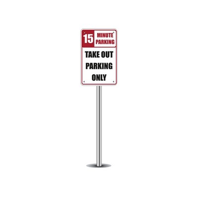 Take Out Parking Only Parking Signs (1ft x 1ft) SQFT