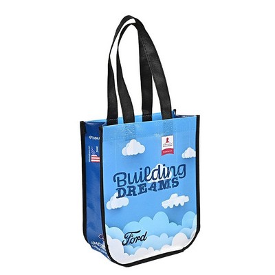 Laminated Non-woven PP Shopping Tote Bag round corner