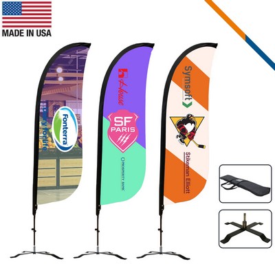 9' Carol Single-Sided Feather Flag