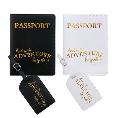 Passport Cover and Luggage Tag Set