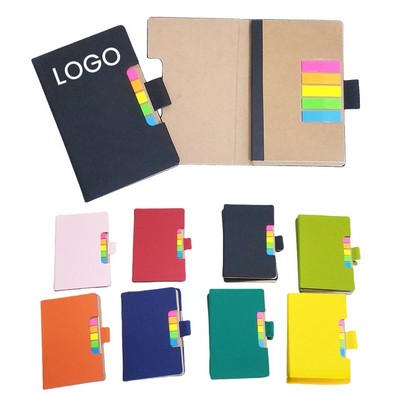 Pu Notebook With Sticky Notes