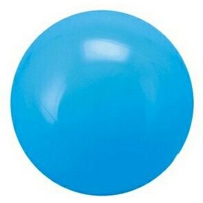 16" Inflatable Solid Light Blue Beach Ball