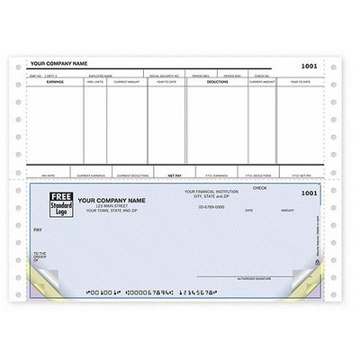 Continuous Payroll Bottom Check - 1 Part