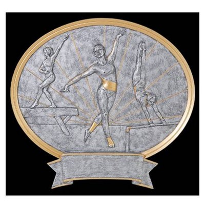 Gymnastics, Female - Oval Legend Plates - 8"