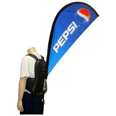 Double Sided Teardrop Backpack Banner