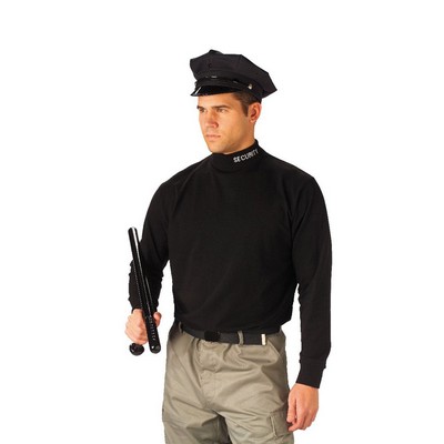 Black Security Mock Turtleneck Shirt (3XL)