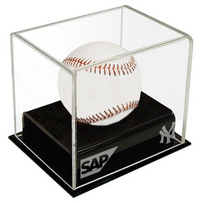 Baseball Acrylic Display Case w/Black Base