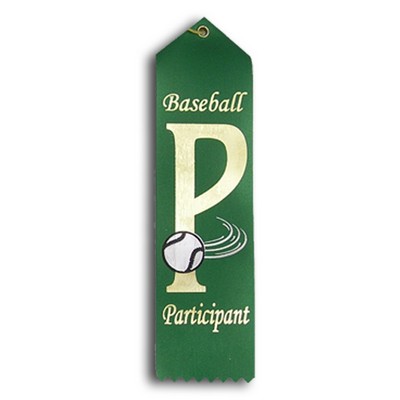 Stock Baseball Event Ribbon - Participant